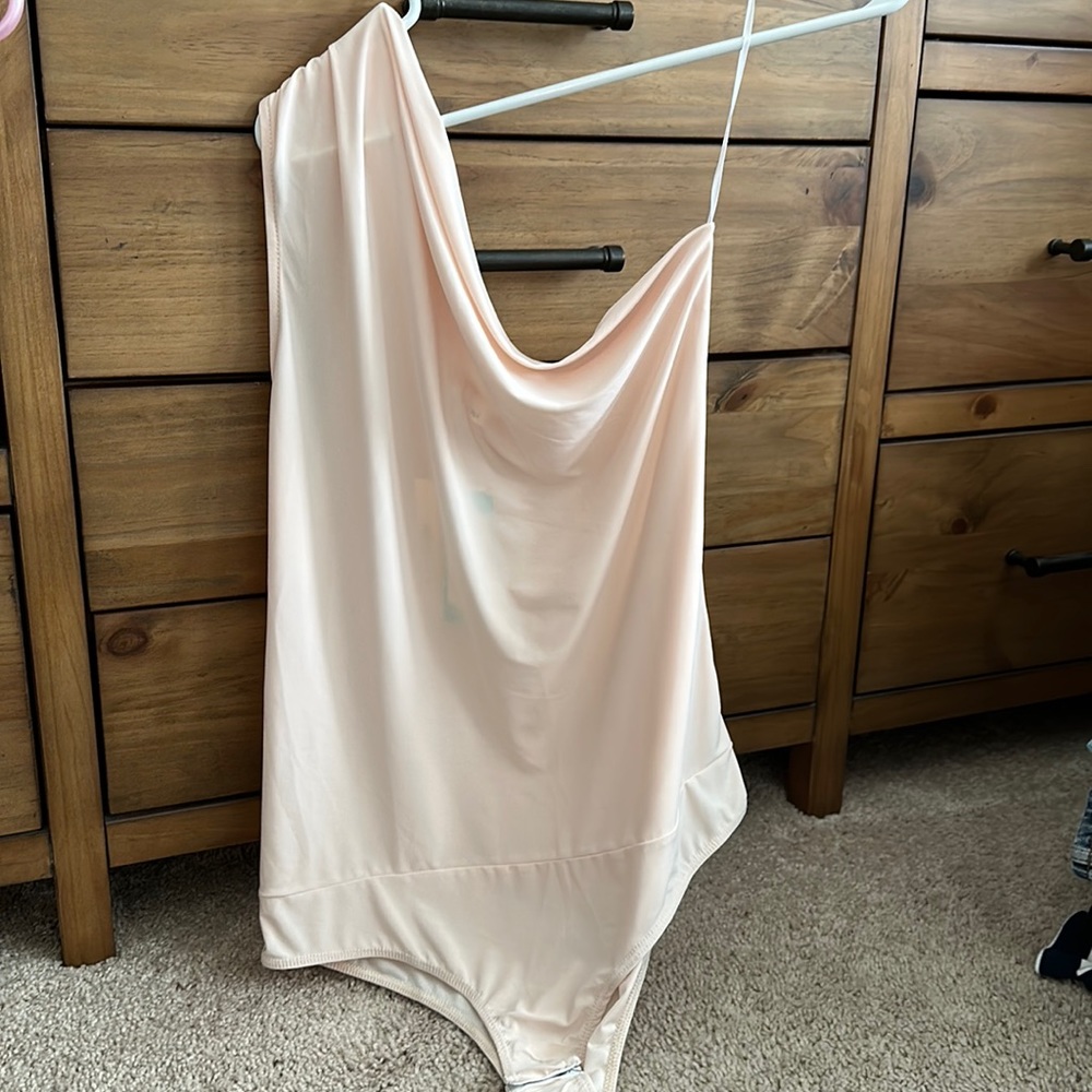 Heatherly one shoulder body suit